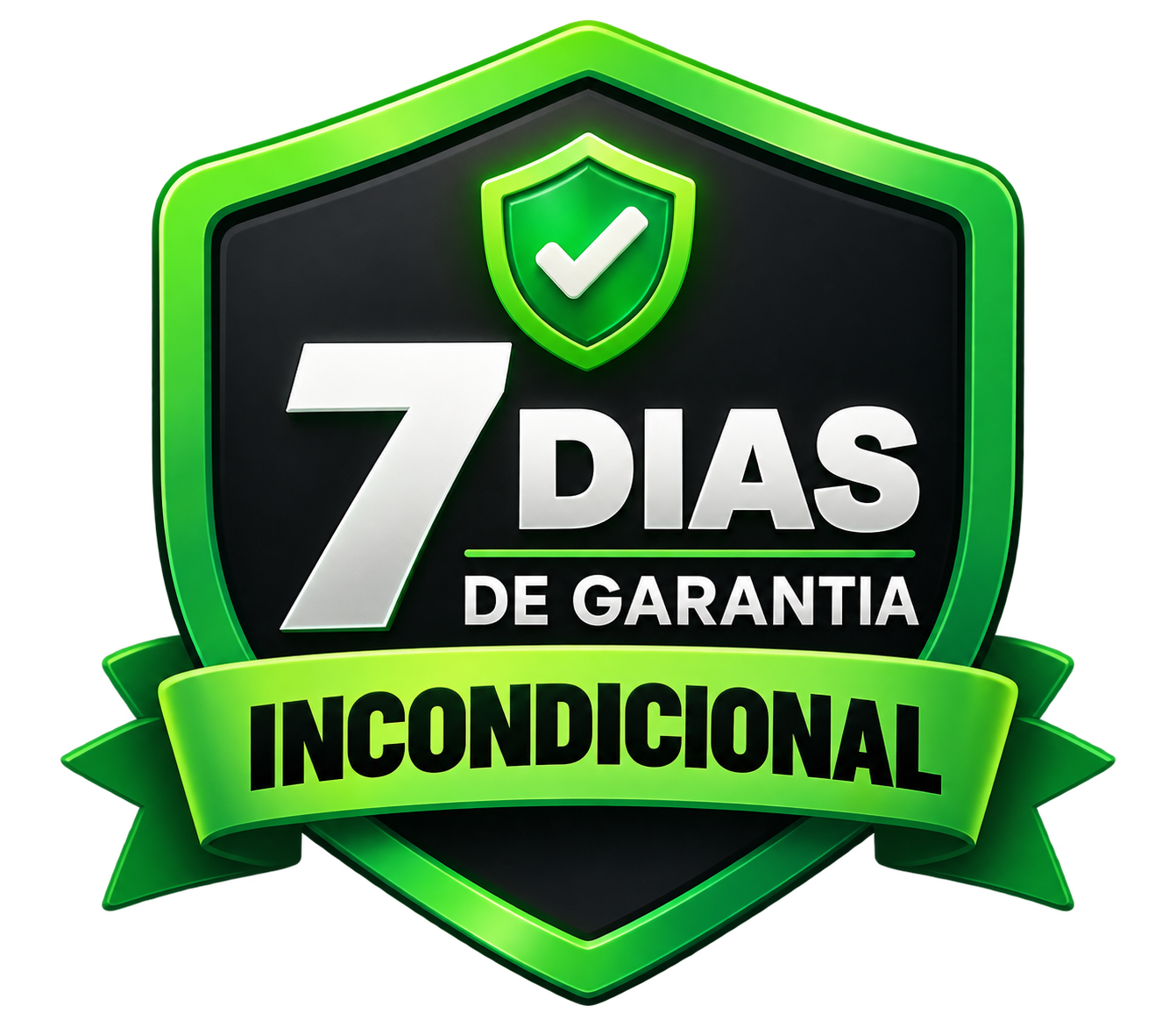 Selo de garantia incondicional de 7 dias